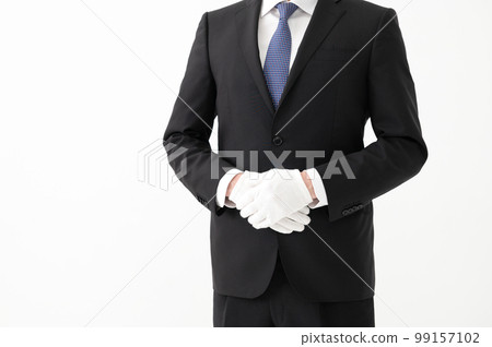 Male white gloves parts 99157102
