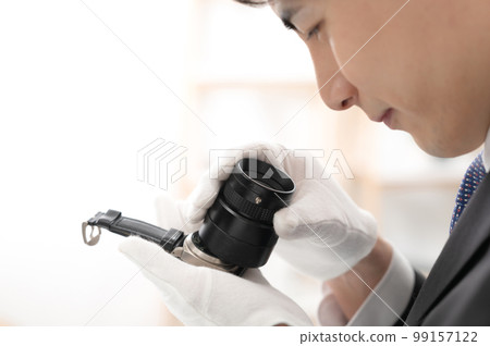 鑑定人放大鏡手錶男 99157122