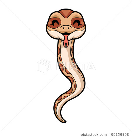 Cute daboia russelii snake cartoon 99159598