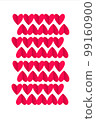 simple clean card with hearts. valentine party greeting design 99160900
