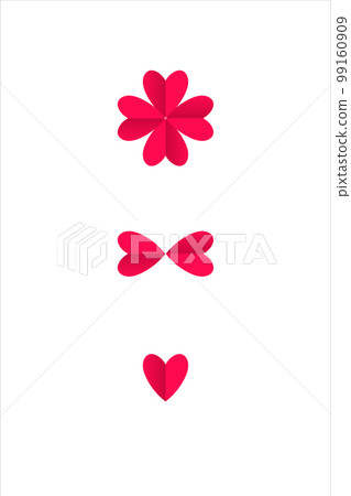 simple clean card with hearts. valentine party greeting design 99160909