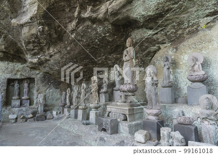 Nokogiri山日本寺的石佛像[東海1500羅漢/西國觀音]千葉縣京南町 99161018