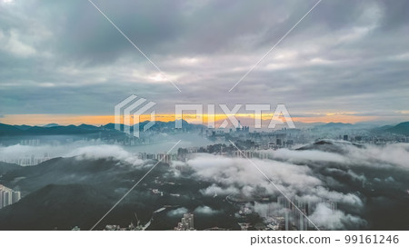 a landscape of Hong Kong and Kowloon 10 Feb 2022 a landscape of Hong Kong and Kowloon 10 Feb 2022 99161246