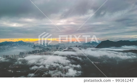 a landscape of Hong Kong and Kowloon 10 Feb 2022 a landscape of Hong Kong and Kowloon 10 Feb 2022 99161247