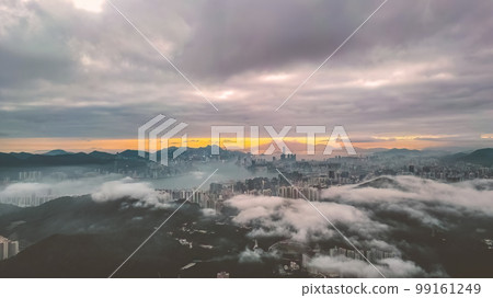 a landscape of Hong Kong and Kowloon 10 Feb 2022 a landscape of Hong Kong and Kowloon 10 Feb 2022 99161249