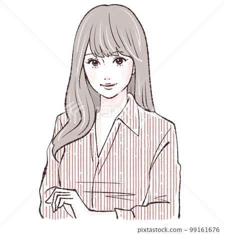 Female illustration material 99161676