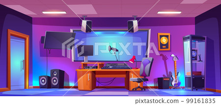 Professional music record studio room interior 99161835