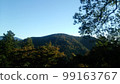 Clear autumn mountains and sky 99163767