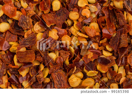 Pile of a crushed red pepper 99165398