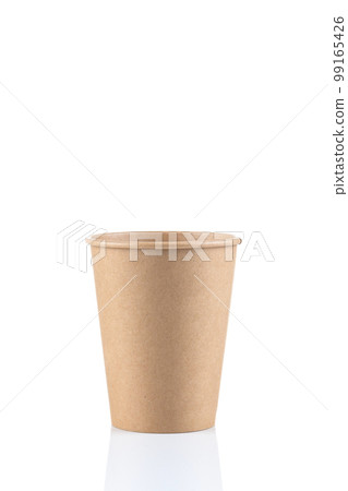 Empty Paper cups background 99165426