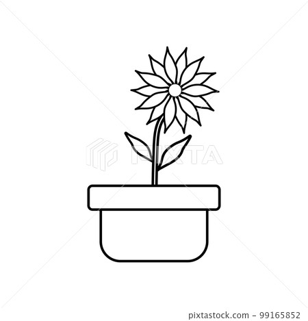 Flower pot icon. 99165852