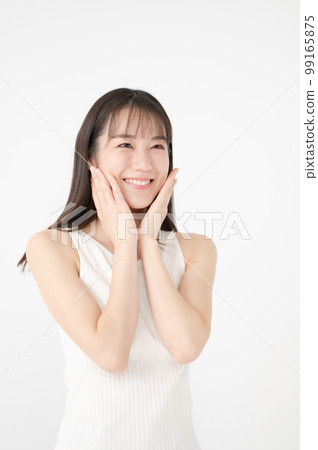 女性美的微笑 99165875