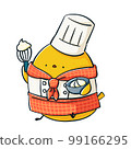 [Illustration material] Cute pastry chick 99166295