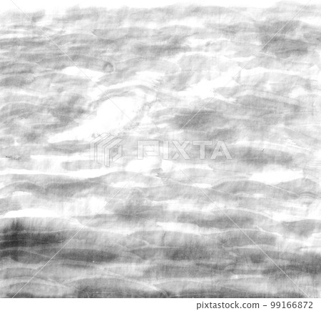 Sea monochrome background (ink hand-drawn illustration) 99166872