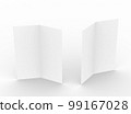 Brochure template empty Brochure mockup , 3D rendering 99167028