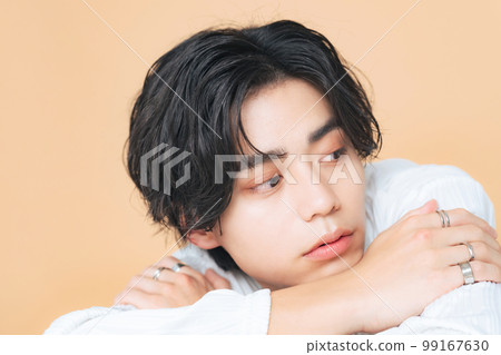 男性肖像，無性別化妝，男士化妝品，護膚品 99167630