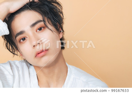 男性肖像，無性別化妝，男士化妝品，護膚品 99167633