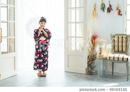 A girl in a yukata 99169188