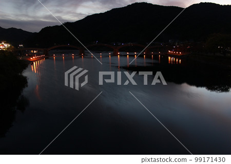 Kintai Bridge Light up Kintai Bridge, Yokoyama, Iwakuni City, Yamaguchi Prefecture Kintai Bridge Light up Kintai Bridge, Yokoyama, Iwakuni City, Yamaguchi Prefecture 99171430