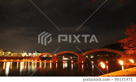 Kintai Bridge Light up Kintai Bridge, Yokoyama, Iwakuni City, Yamaguchi Prefecture Kintai Bridge Light up Kintai Bridge, Yokoyama, Iwakuni City, Yamaguchi Prefecture 99171471