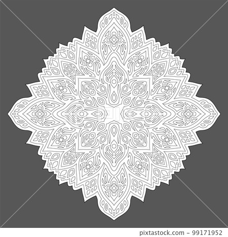 Clip art for coloring book with vintage pattern Clip art for coloring book with vintage pattern 99171952