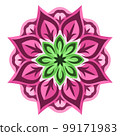 Clip art with pink decorative single pattern 99171983