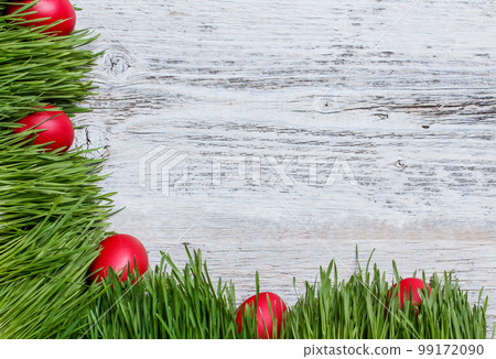 Frame of Easter eggs 99172090