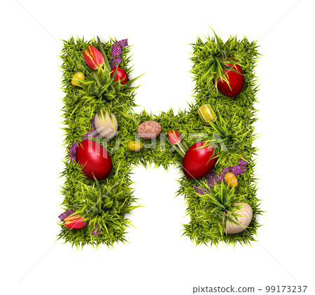 Easter holiday letter H 99173237
