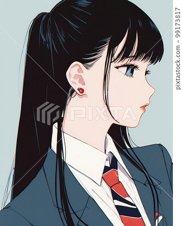 一臉沉思的女孩 女學生“人工智能生成圖像” 一臉沉思的女孩 女學生“人工智能生成圖像” 99173817