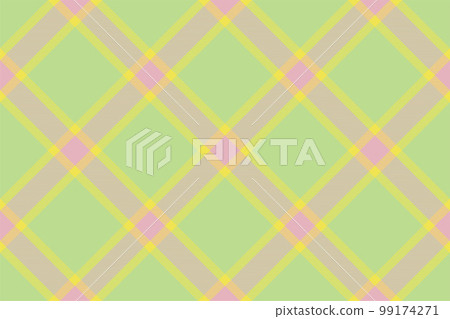 Tartan plaid background, diagonal check seamless pattern. Vector fabric texture for textile print, wrapping paper, gift card, wallpaper. Tartan plaid background, diagonal check seamless pattern. Vector fabric texture for textile print, wrapping paper, gift card, wallpaper. 99174271