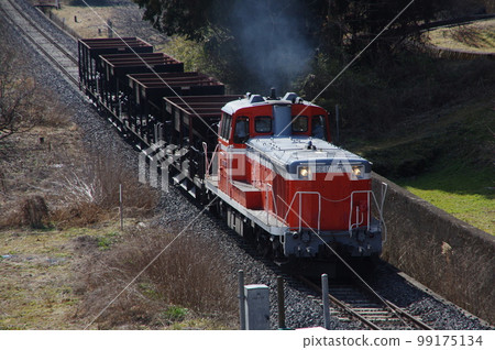 袋田DE10施工列車附近的水軍線 99175134