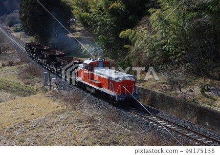 袋田DE10施工列車附近的水軍線 99175138