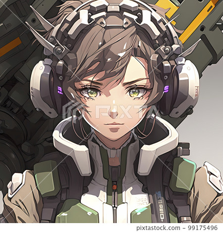 不久的將來的日本 身著動力套裝的女性「AI 生成影像」 99175496