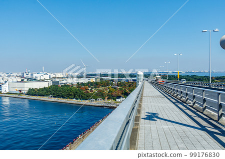 [Urban scenery of Tokyo] Scenery on the Tokyo Gate Bridge bridge 99176830