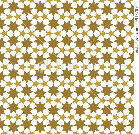 Seamless arabic tradition geometric ornament in color. 99177052