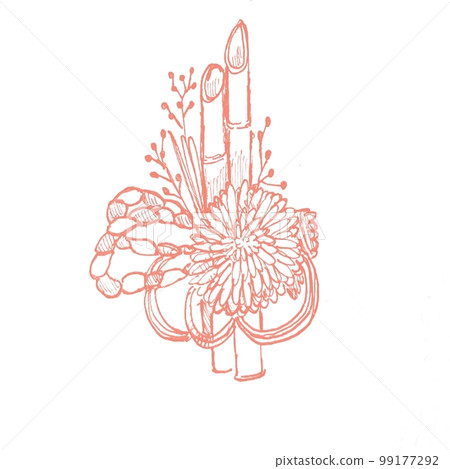 Chrysanthemum decoration salmon pink Chrysanthemum decoration salmon pink 99177292