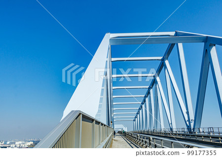 [Urban scenery of Tokyo] Scenery on the Tokyo Gate Bridge bridge 99177355