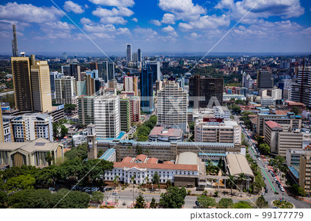 Nairobi City County Skyscrapers Skylines Cityscapes Panoramic scenic views in Kenya East Africa 99177779
