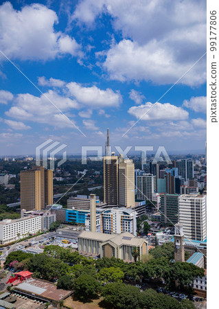 Nairobi City County Skyscrapers Skylines Cityscapes Panoramic scenic views in Kenya East Africa 99177806