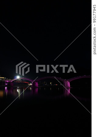 Kintaikyo Bridge Light up Kintai Bridge, Yokoyama, Iwakuni City, Yamaguchi Prefecture Kintaikyo Bridge Light up Kintai Bridge, Yokoyama, Iwakuni City, Yamaguchi Prefecture 99177945