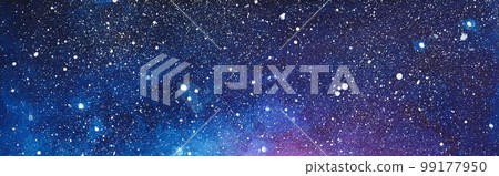 cosmic illustration. Beautiful colorful space background. Watercolor Cosmos cosmic illustration. Beautiful colorful space background. Watercolor Cosmos 99177950