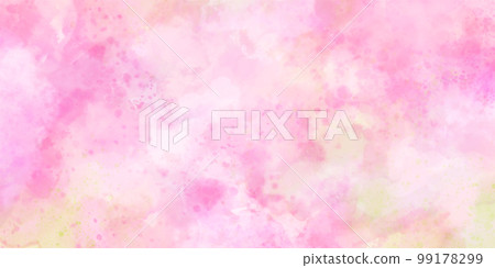 Pale pink and yellow green gentle abstract painting Sakura watercolor illustration background Pale pink and yellow green gentle abstract painting Sakura watercolor illustration background 99178299