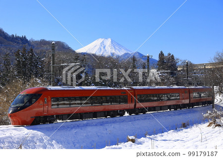 Mt.Fuji in snow and Mt.Fuji View Limited Express 99179187