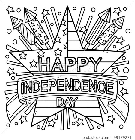 4th Of July Happy Independence Day Coloring Page 99179271