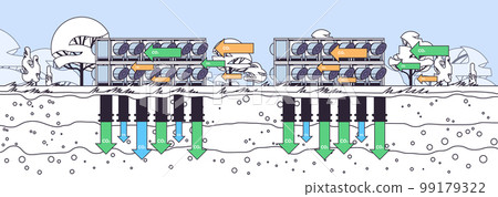 Decarbonization carbon dioxide capture and storage separating atmosphere fan and filter pure CO2 save planet 99179322