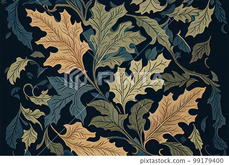 Vintage spring acanthus leaves 99179400