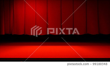 Theater, stage, curtain, image, movie theater, audience seats Theater, stage, curtain, image, movie theater, audience seats 99180348