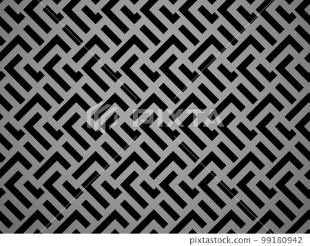 Abstract geometric pattern with stripes, lines. Seamless vector background. Black and gray ornament. Simple lattice graphic design Abstract geometric pattern with stripes, lines. Seamless vector background. Black and gray ornament. Simple lattice graphic design 99180942