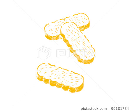 Illustration of Chinsuko of Okinawa Sightseeing line drawing 99181784