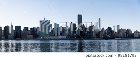 Manhattan seen across the East River 99181792